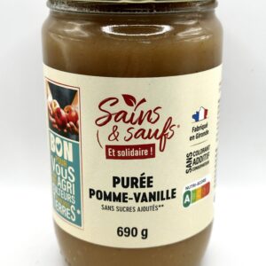 Purée pomme vanille