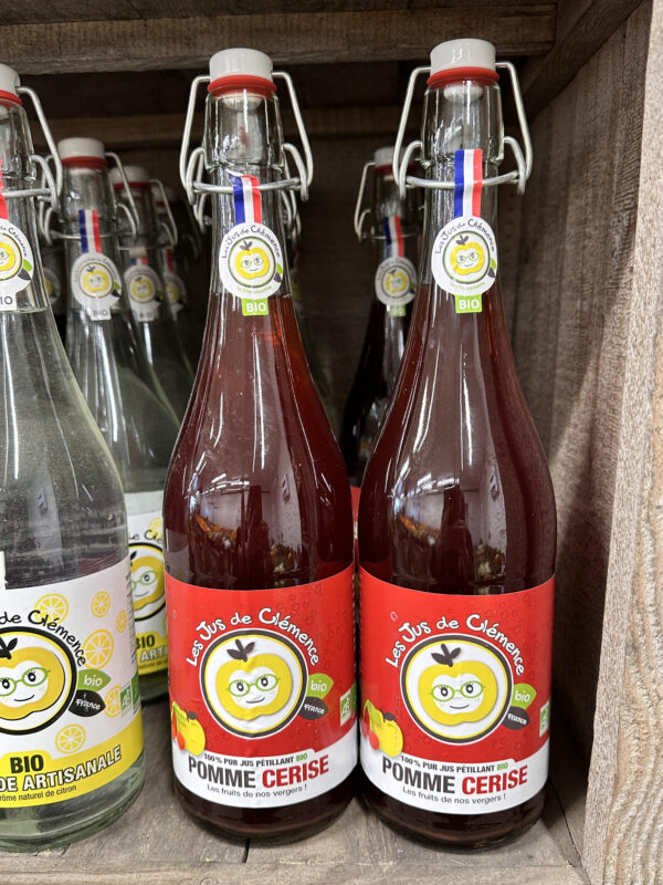 Pur jus pétillant pomme cerise