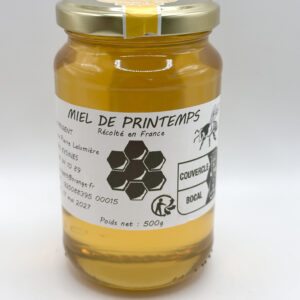 Miel de printemps produit au Jardin d'Ethan