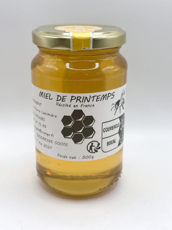Miel de printemps produit au Jardin d'Ethan