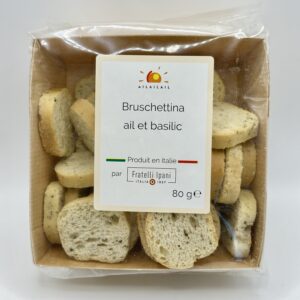 Bruschettina ail et basilic