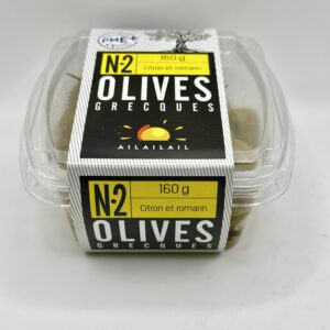 Olives grecques citron et romarin